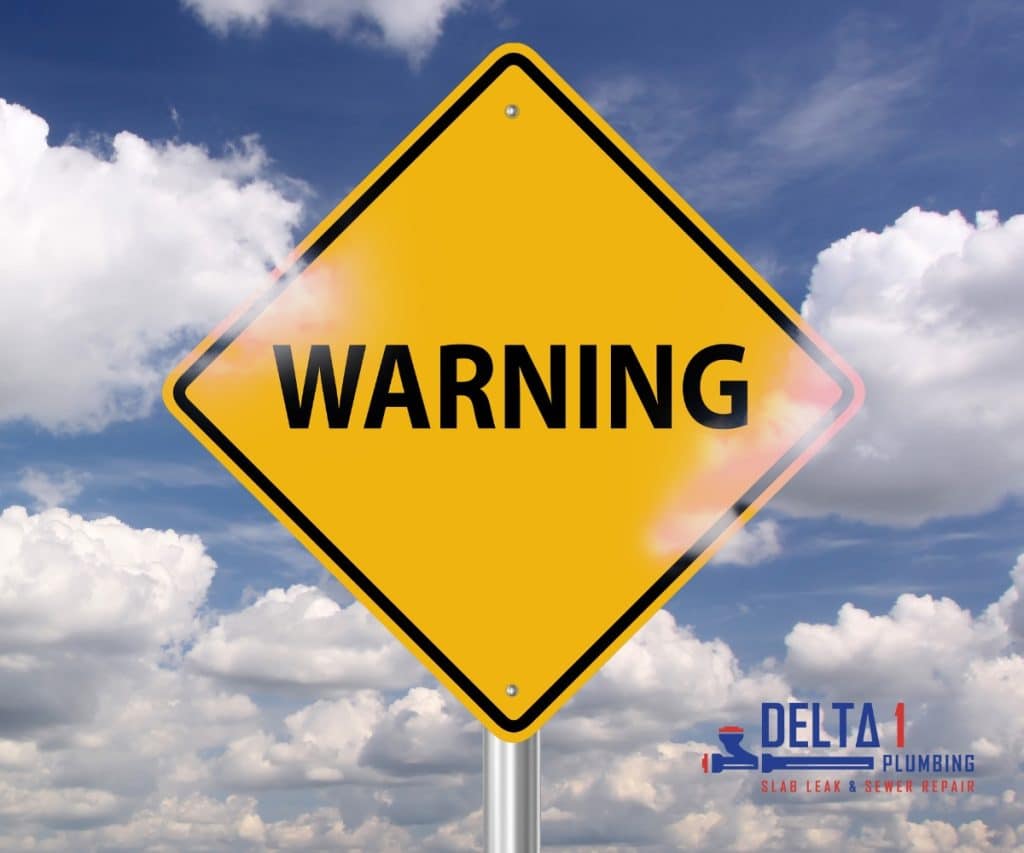warning signs of a slab leak